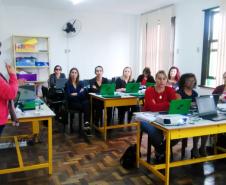 Reunião Técnica da Coordenação Pedagógica NRE AMSUL com representantes das Equipes Pedagógicas das Instituições de Ensino