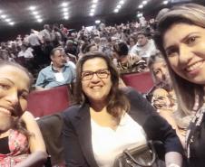 Da esquerda para a direita:
Chayane Callegalim Rocha - chefe AMS, Rosa Maria - vice prefeita do Município de Pinhais e a assistente AMS - Lilian da Silva Rocha
